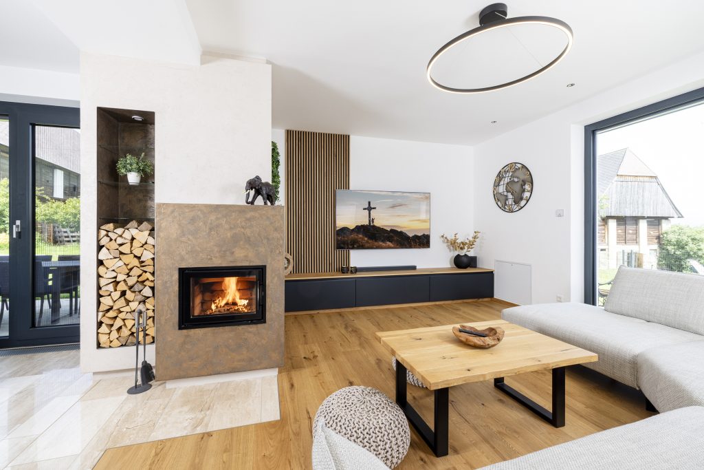 Insprationsbild Kaminofen im Wohnzimmer